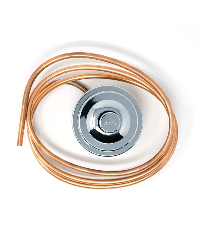 Pulsante tubetto scarico acqua WC Catis Pulsante tubetto scarico acqua WC Catis Echome Koopje