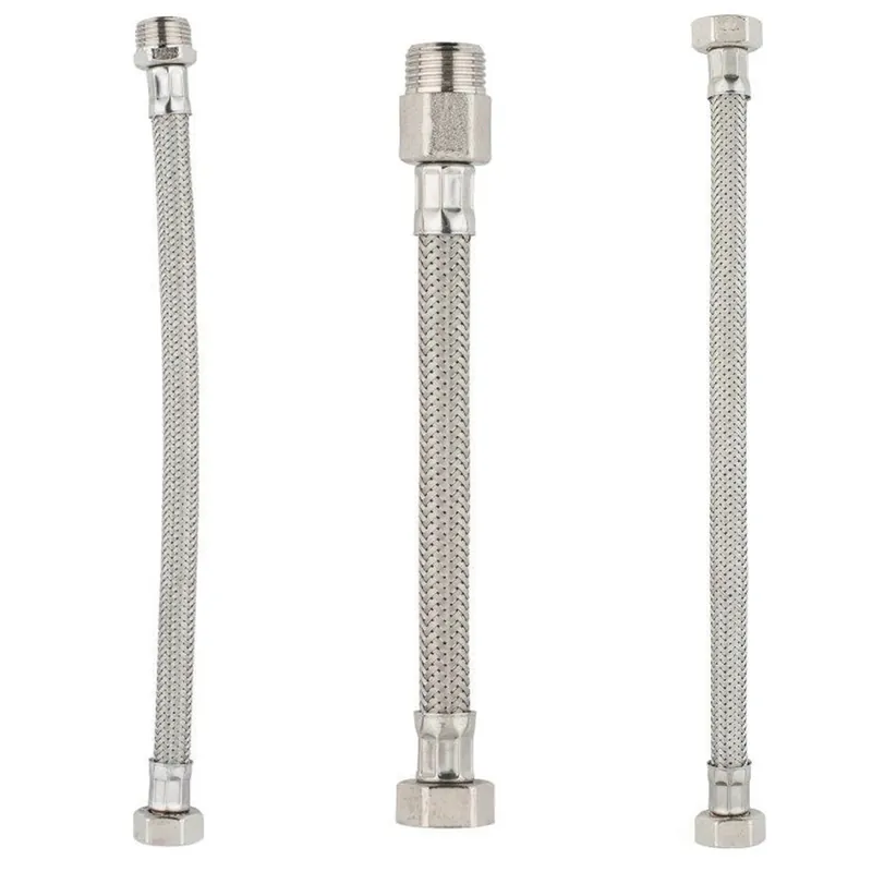 Tubo flex inox allaccio miscelatore lavabo bidet De Borri 15 cm Alleen Vandaag