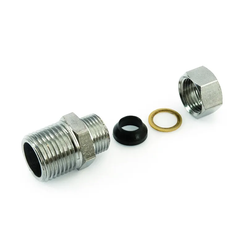 Raccordo dritto prolungato cromato General Fittings 1/2”x10 Weekendaanbieding