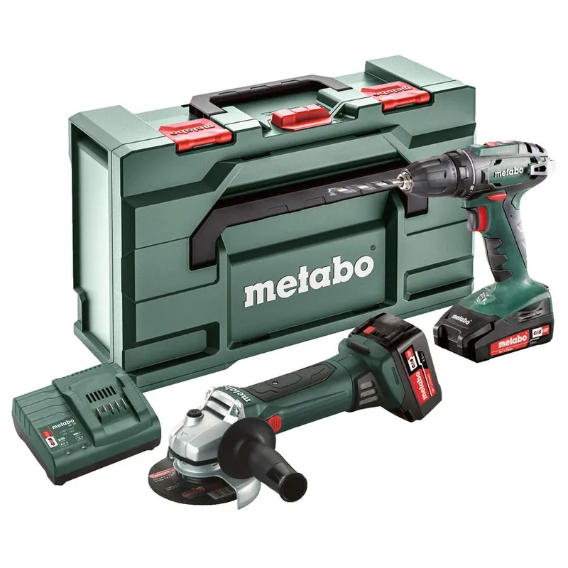 Kit macchine batteria 18 V 2.4.3 Metabo Kit macchine batteria 18 V 2.4.3 Metabo Echome Premium