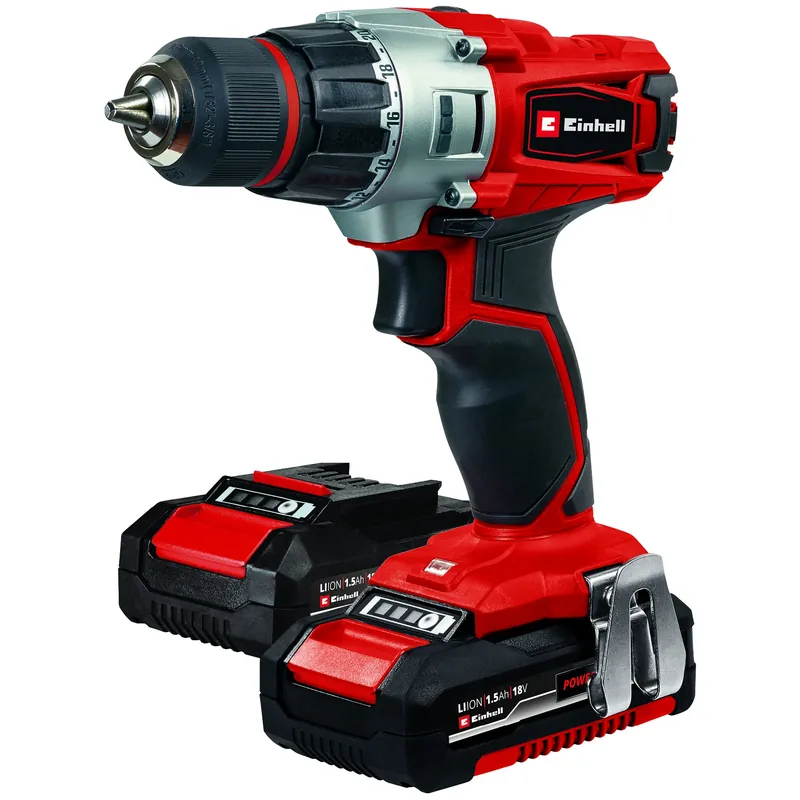 Kit trapano avvitatore 2 velocità TE-CD 18/2 Li Einhell Kit trapano avvitatore 2 velocità TE-CD 18/2 Li Einhell Echome Hete Deal