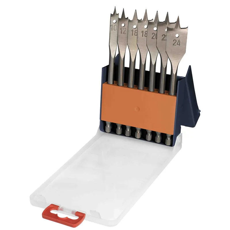 Set 7 mecchie testa piatta legno kwb Einhell Set 7 mecchie testa piatta legno kwb Einhell Echome Gratis Retour