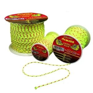 Filo edilizia indemagliabile 100 metri giallo fluo Extra Mass Filo edilizia indemagliabile 100 metri giallo fluo Extra Mass Echome Premium