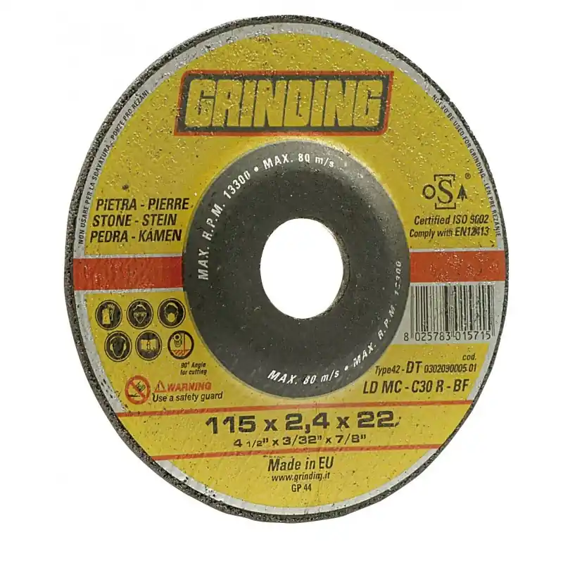 Express Levering Disco abrasivo taglio cemento mattoni pietra Ld Mc Forza Grinding 115x3,2 mm