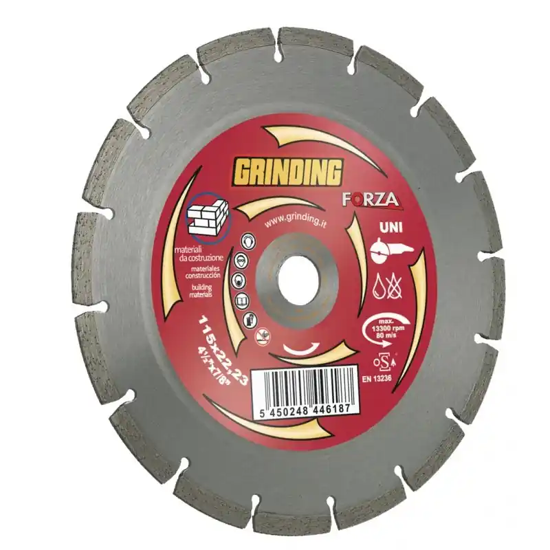 Disco abrasivo taglio materiali costruzione Forza Uni Grinding Disco abrasivo taglio materiali costruzione Forza Uni Grinding Echome Direct Beschikbaar