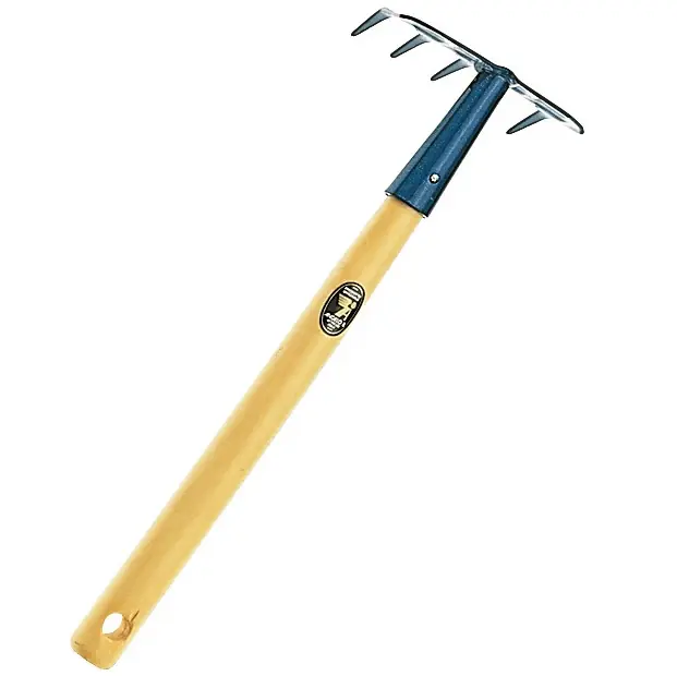 Must-Have Rastrellino manico legno 4 denti Angelo B. Rastrellino manico legno 4 denti Angelo B. Echome