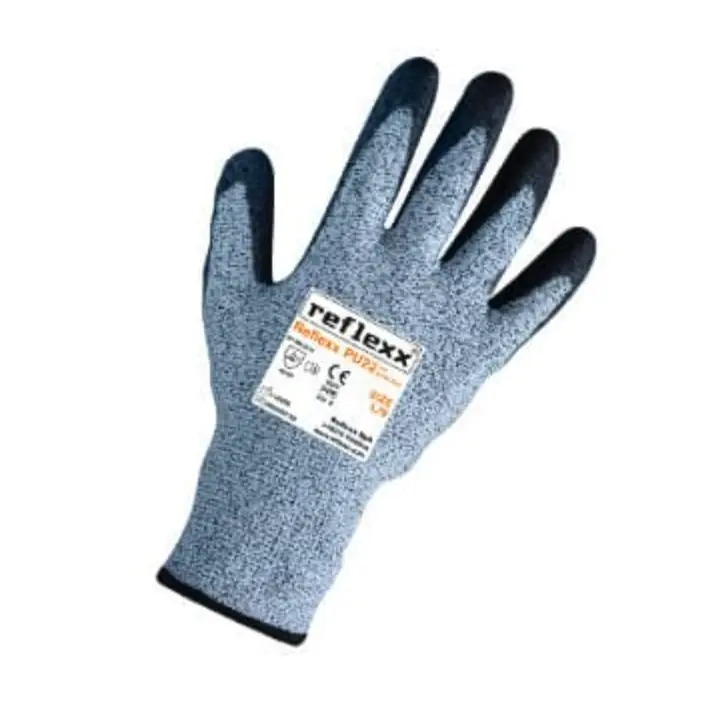 Guanti riusabili da lavoro cut protection supportati in poliuretano Reflexx PU22 L/9 Populair