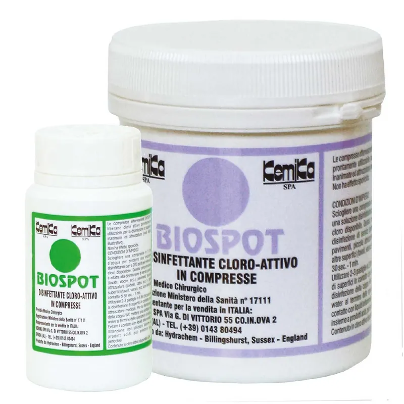 Disinfettante cloroattivo compresse Biospot Disinfettante cloroattivo compresse Biospot Echome Favoriet