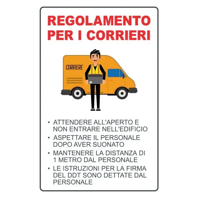Koop Online Cartello alluminio regolamento corrieri Cartello alluminio regolamento corrieri Echome