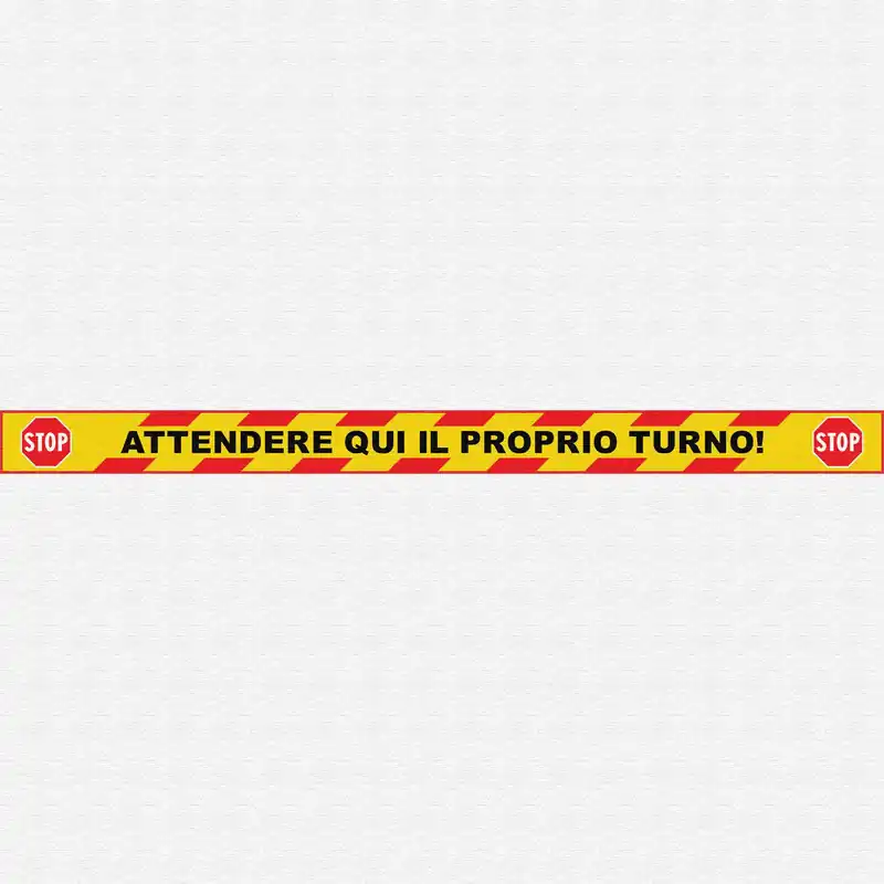 Nu Kopen Striscia adesiva antiscivolo distanza sicurezza turno Striscia adesiva antiscivolo distanza sicurezza turno Echome