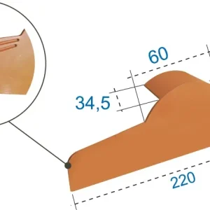 Testata colmo universale PVC CoverLife First Testata colmo universale PVC CoverLife First Echome Uitverkoop