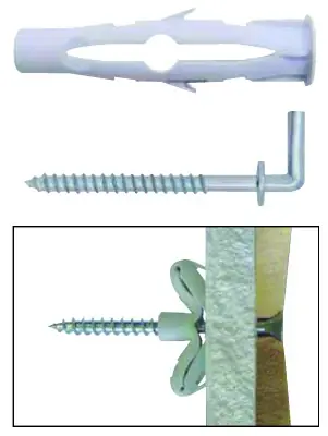 Direct Verzonden Tassello universale nylon per supporti gancio corto Friulsider 6x40